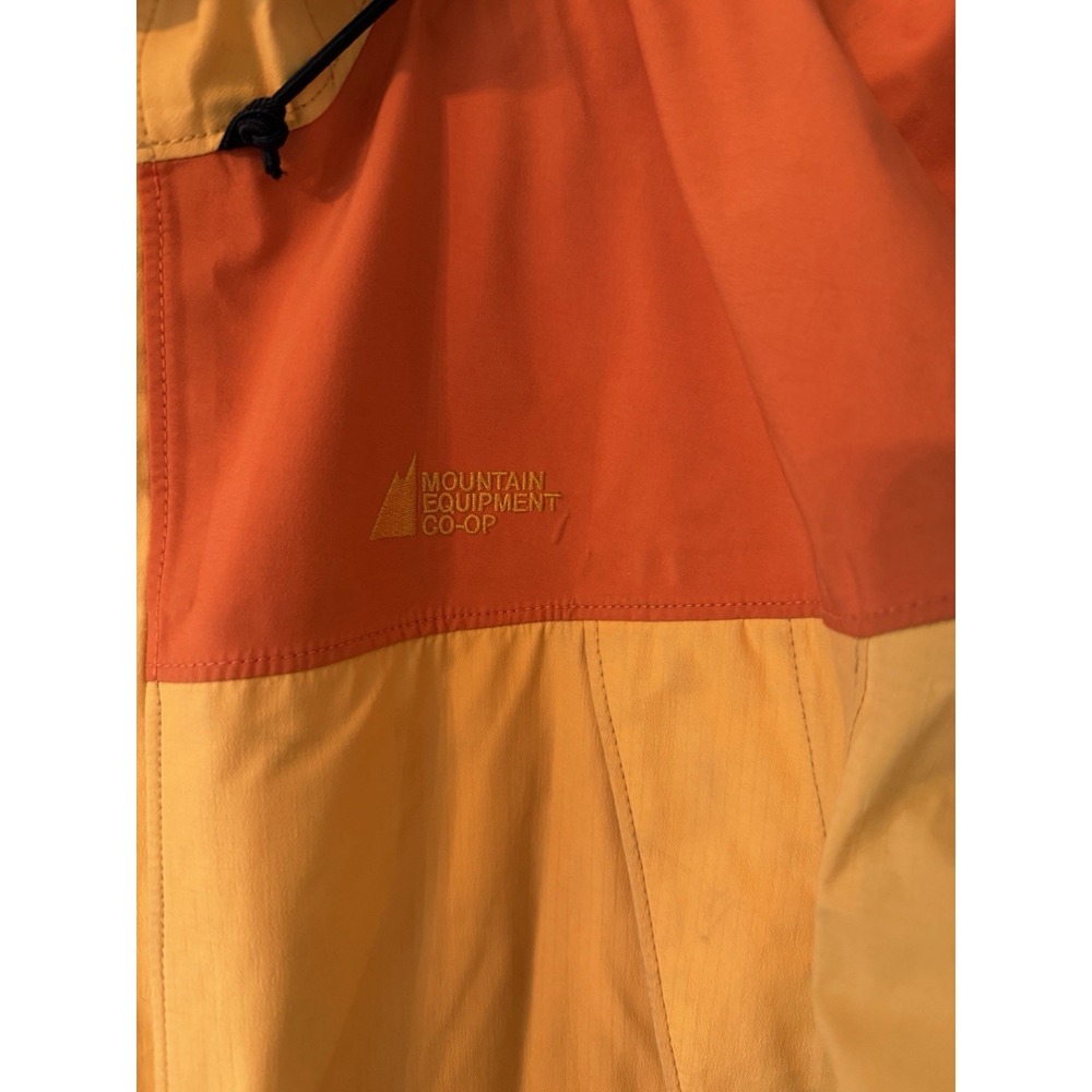 Mountain Equipment Co-op Gore-Tex Jacket Mens XL Orange Yellow Vintage Shell - Picture 2 of 12